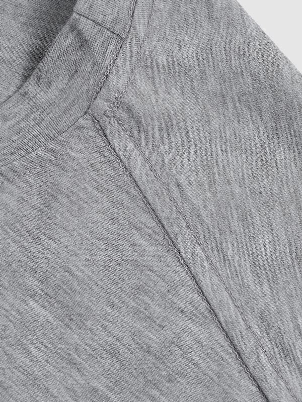 Men's Letter Print Casual Round Neck Short Sleeve T-Shirt