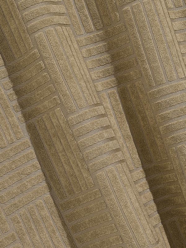 Men's geometric terry Cuban collar short-sleeved shirt