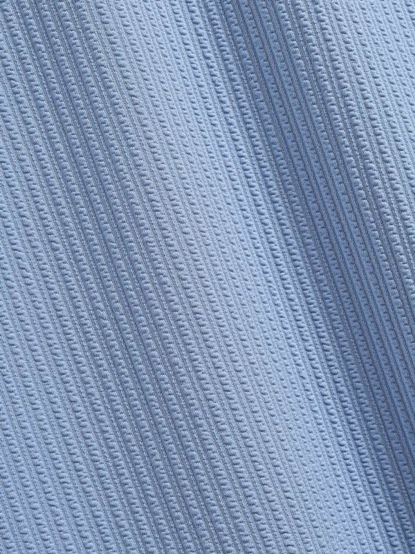 Men's solid color striped texture round neck short-sleeved T-shirt