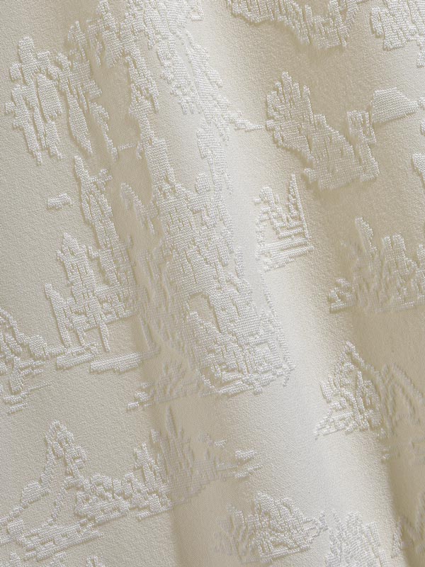 Men's Chinese style jacquard lapel short sleeve polo