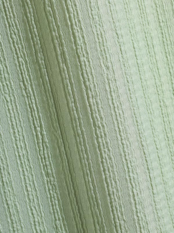 Men's striped textured round neck T-shirt Casual shorts set