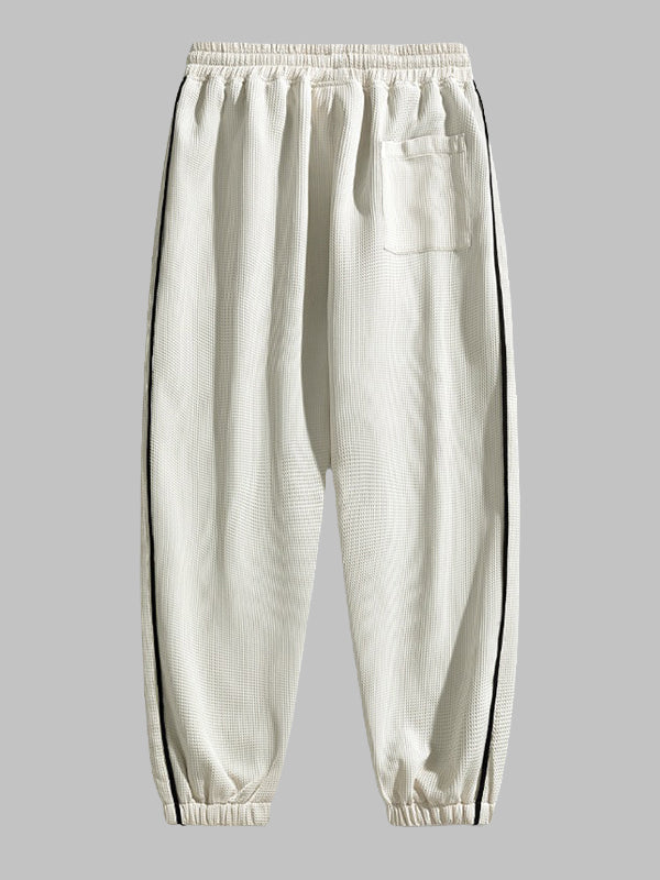 Men's waffle texture casual pants
