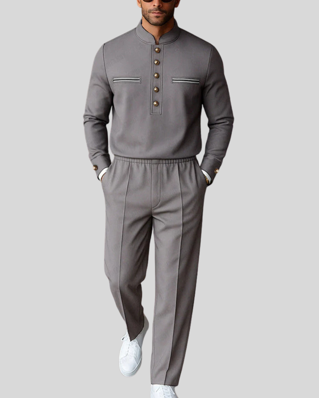Casual Military Style Matching Set