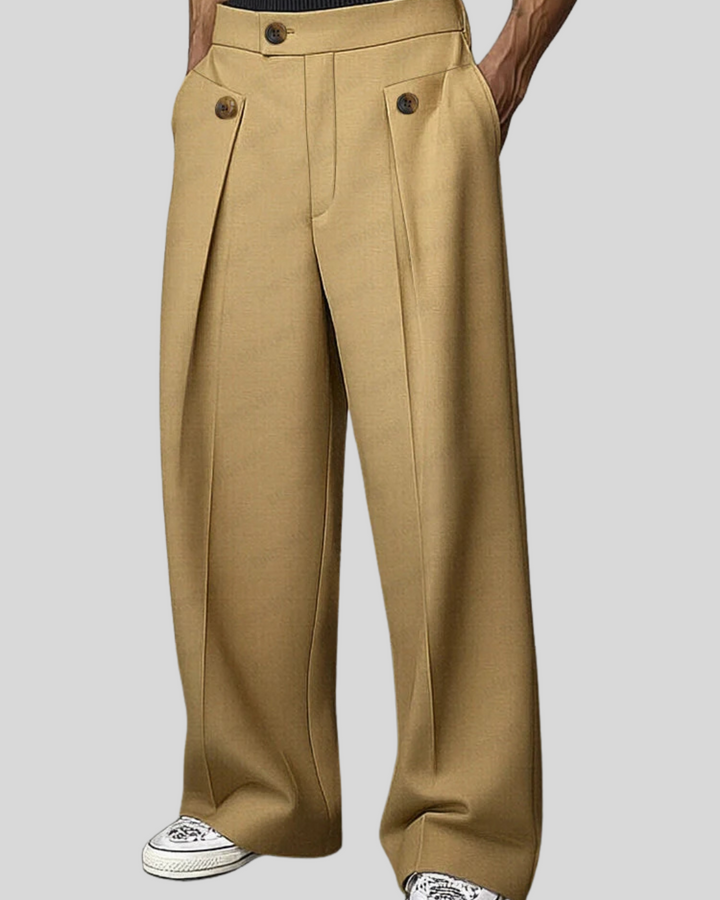 Smart Casual Tailored High Waist Pants