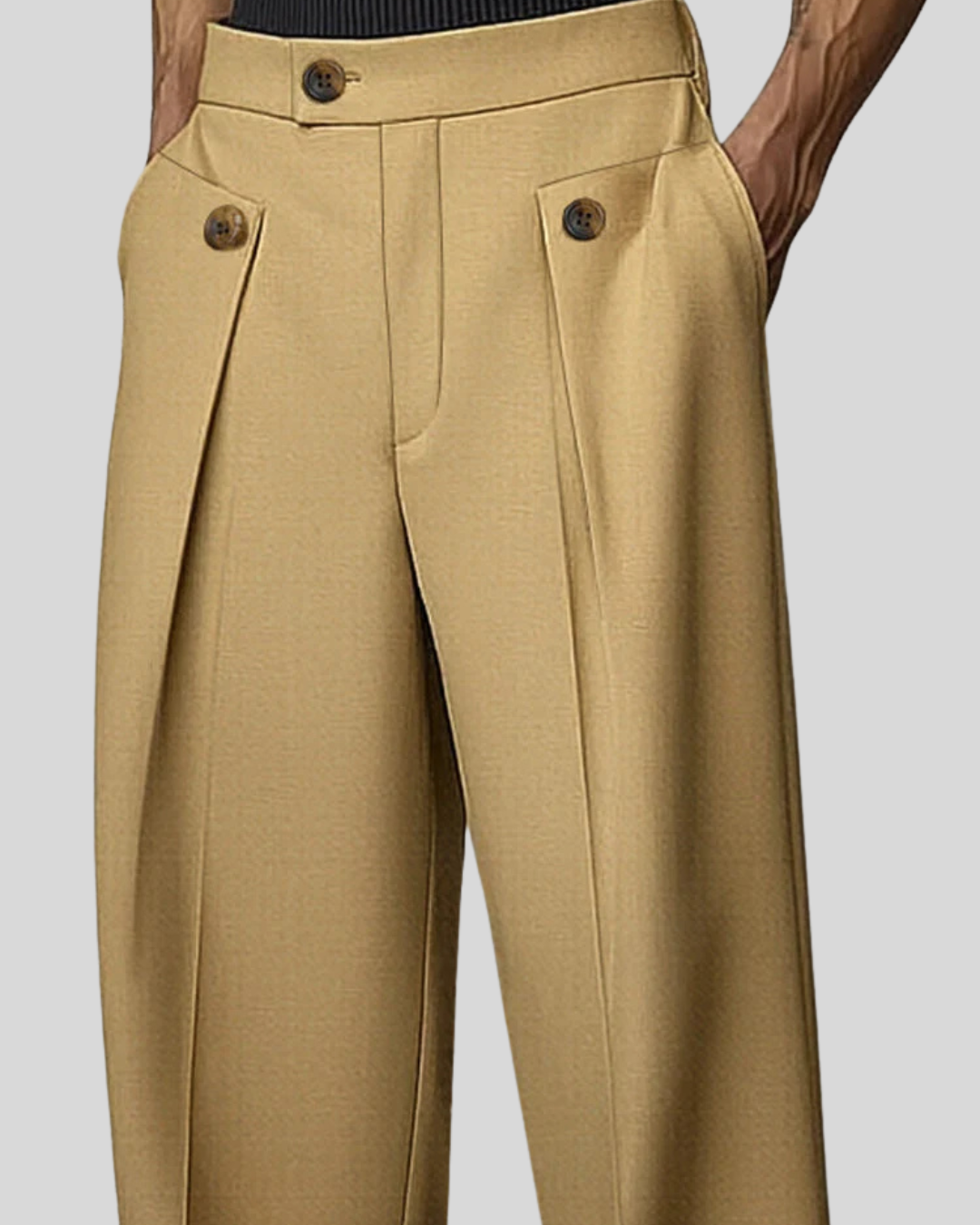 Smart Casual Tailored High Waist Pants