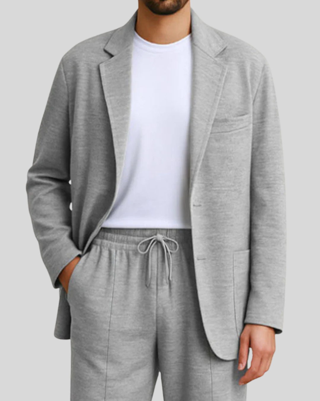 Casual Comfy 2-Piece Suit Set