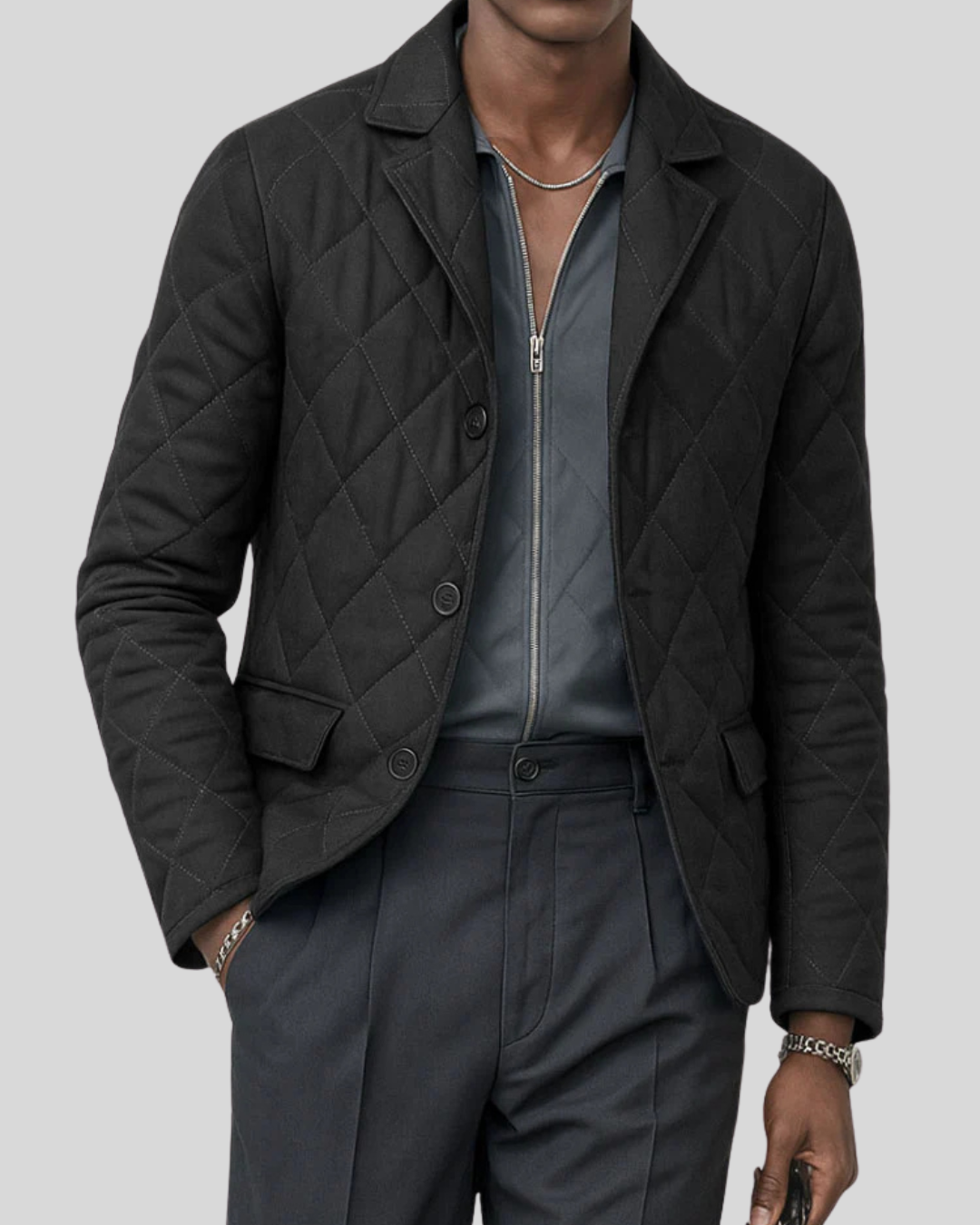 Modern Quilted Thin Padded Jacket