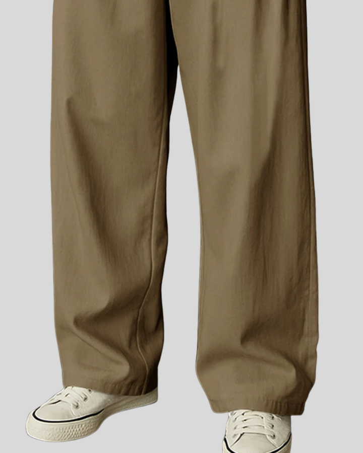 Soft 100% Cotton Pleated Pants