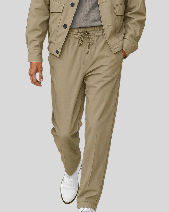 Casual Utility Style Jacket Pants Set