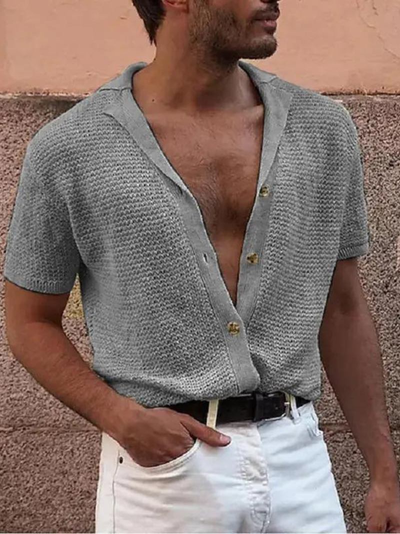 Incanto: Knitted Buttoned Shirt