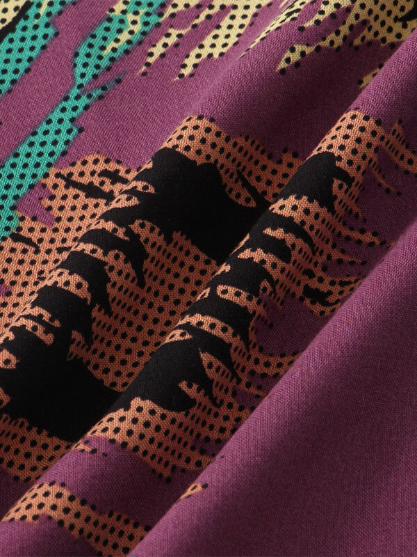 Men's Hawaiian Print Casual Resort Beach Short Sleeve Shirt