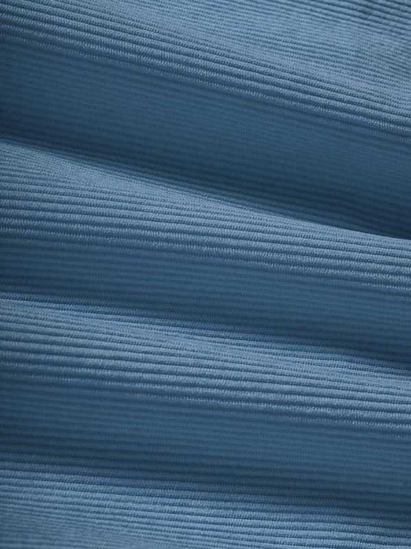 Men's Corduroy Lapel Half Button Long Sleeve Shirt