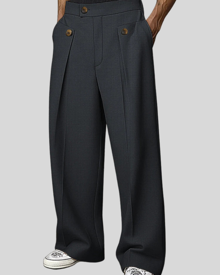 Smart Casual Tailored High Waist Pants
