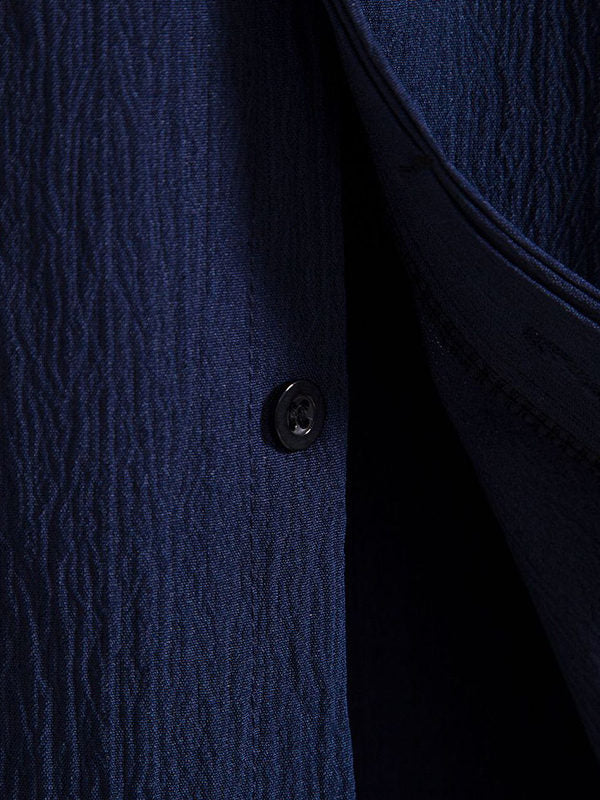 Men's Cotton Linen Lapel Short Sleeve Shirt