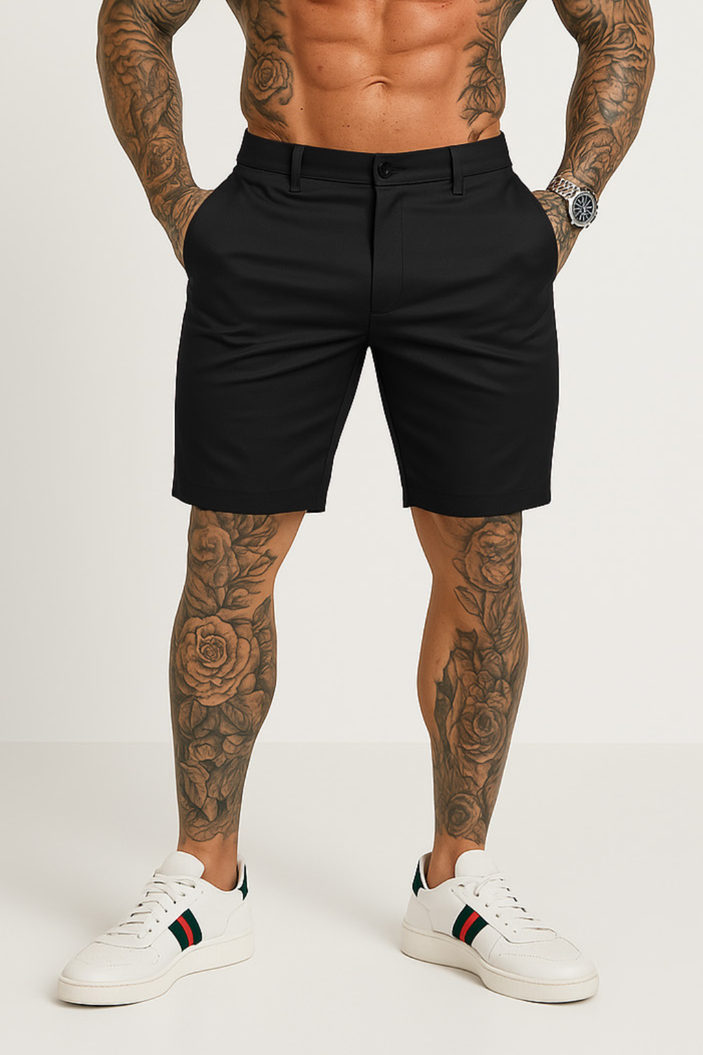 Salvatore: Wrinkle-Free Stretch Chino Shorts
