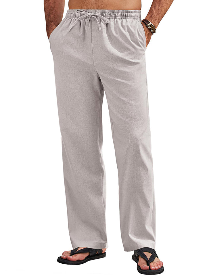 Sumer Linen Blend Beach Yoga Trousers (US Only)