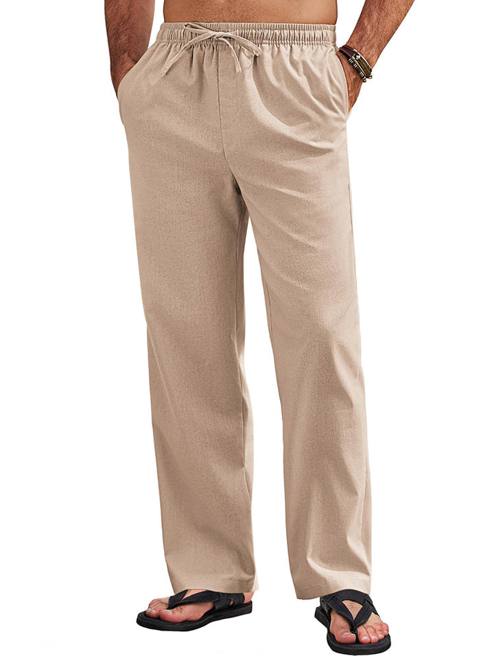 Sumer Linen Blend Beach Yoga Trousers (US Only)