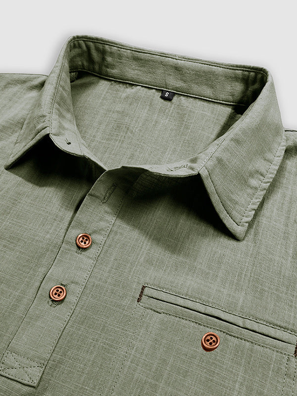 Men's Hawaiian beach casual lapel short-sleeved polo