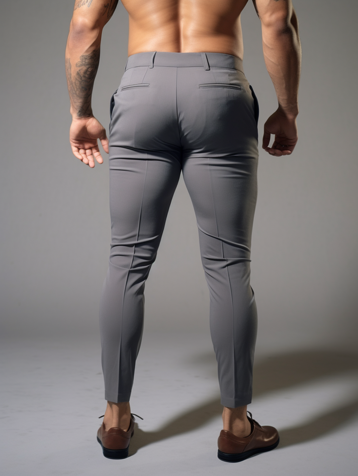 Novate: Wrinkle-Free Slim Fit Trousers