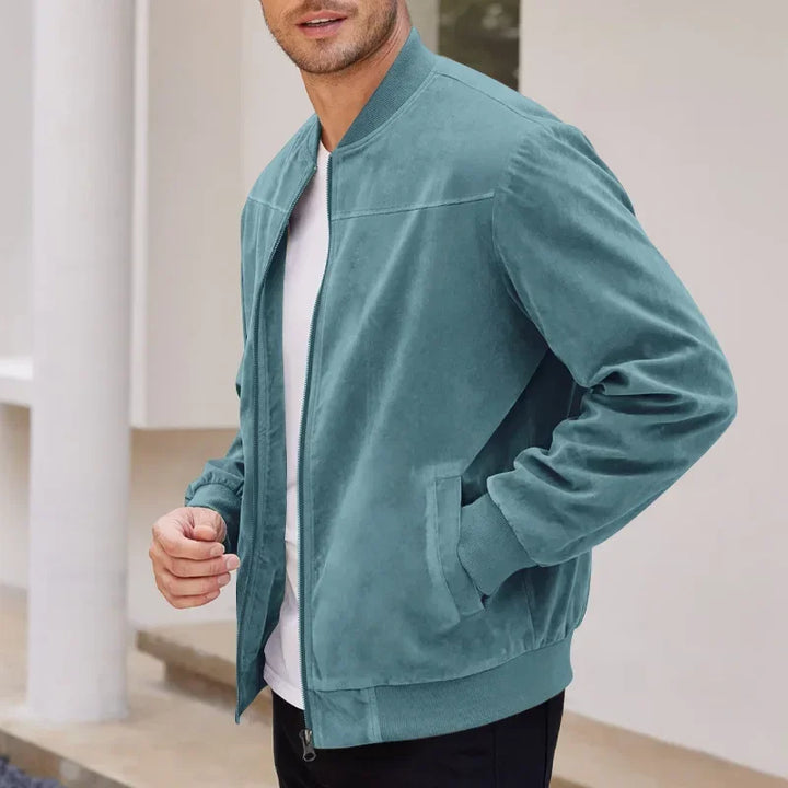Men's Vintage Suede Zip Jacket
