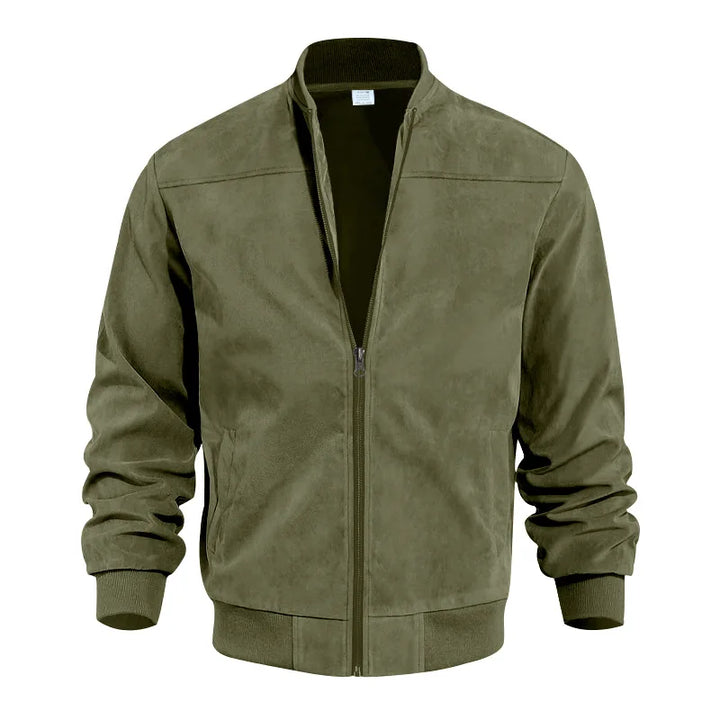 Men's Vintage Suede Zip Jacket