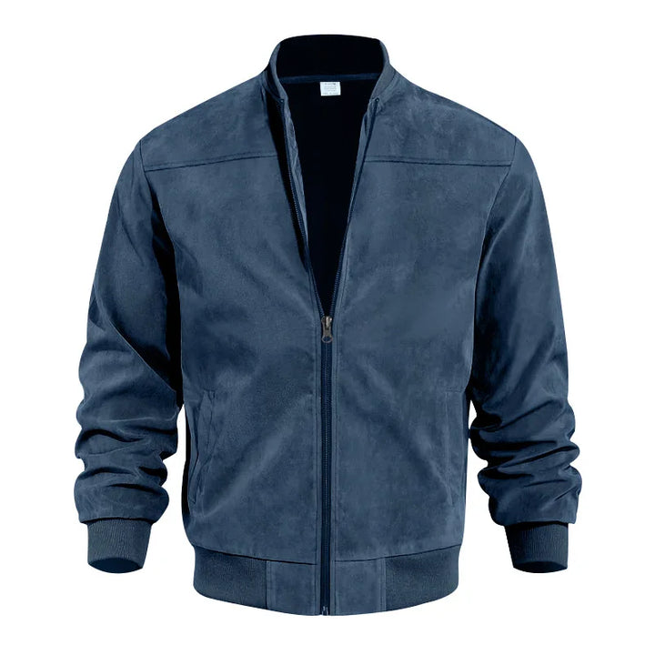 Men's Vintage Suede Zip Jacket