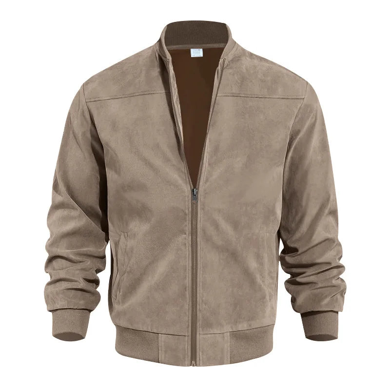 Men's Vintage Suede Zip Jacket