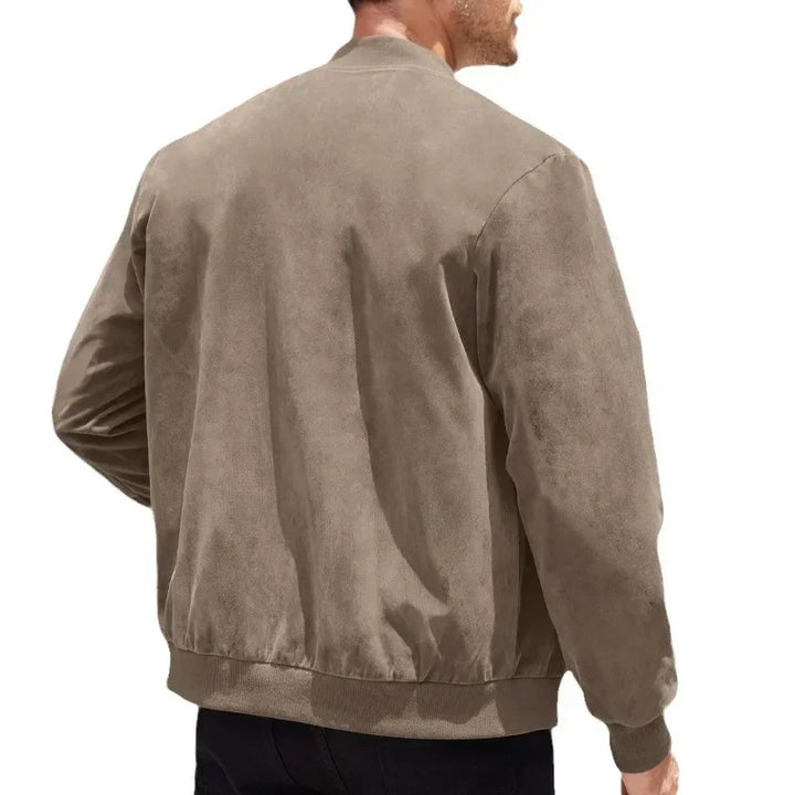 Men's Vintage Suede Zip Jacket