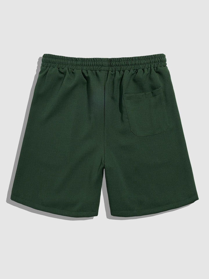 Men's Solid Color Textured Casual Versatile Shorts