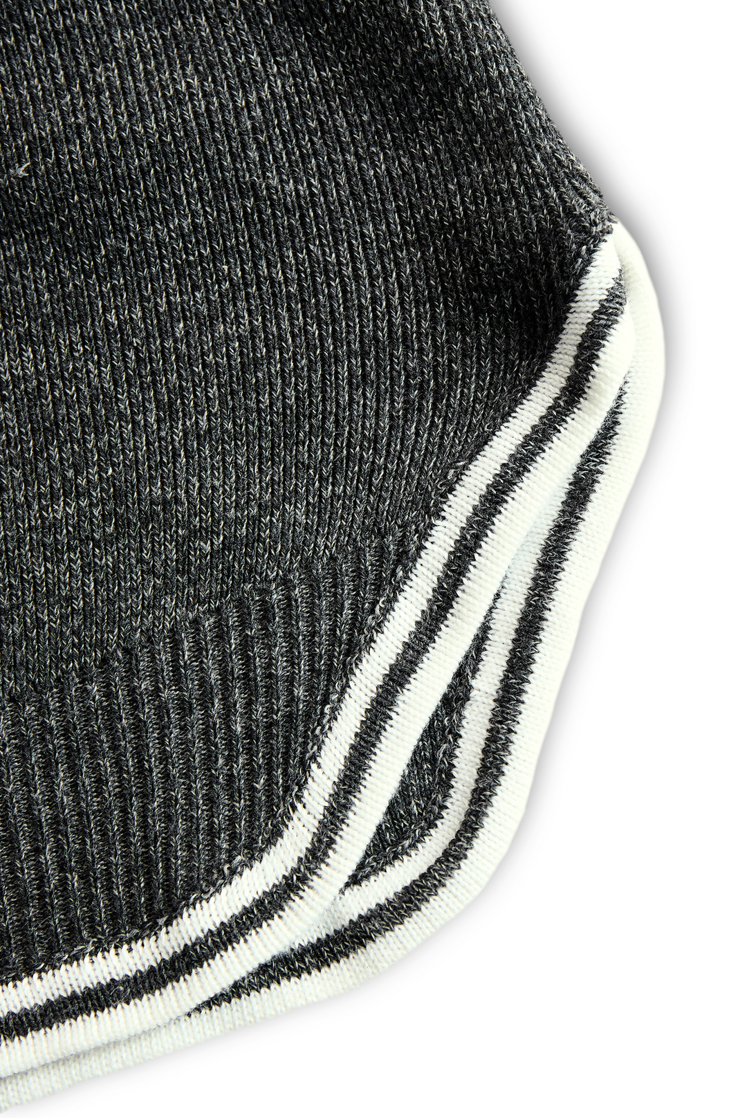 Women's Fashion Loose Knit White Trim Zipper Polo Neck Mini Dress MDA0774H6Y