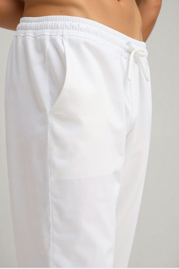 KORRIK Cotton & Linen Blend Drawstring Pants