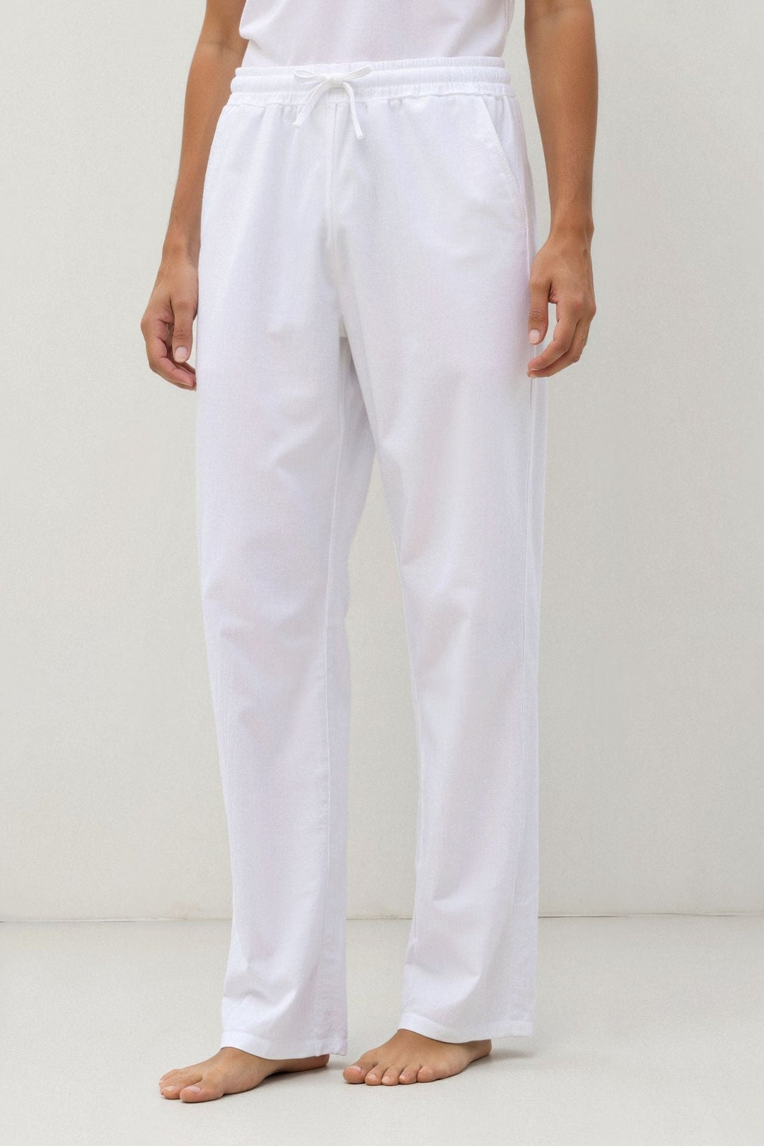 KORRIK Cotton & Linen Blend Drawstring Pants