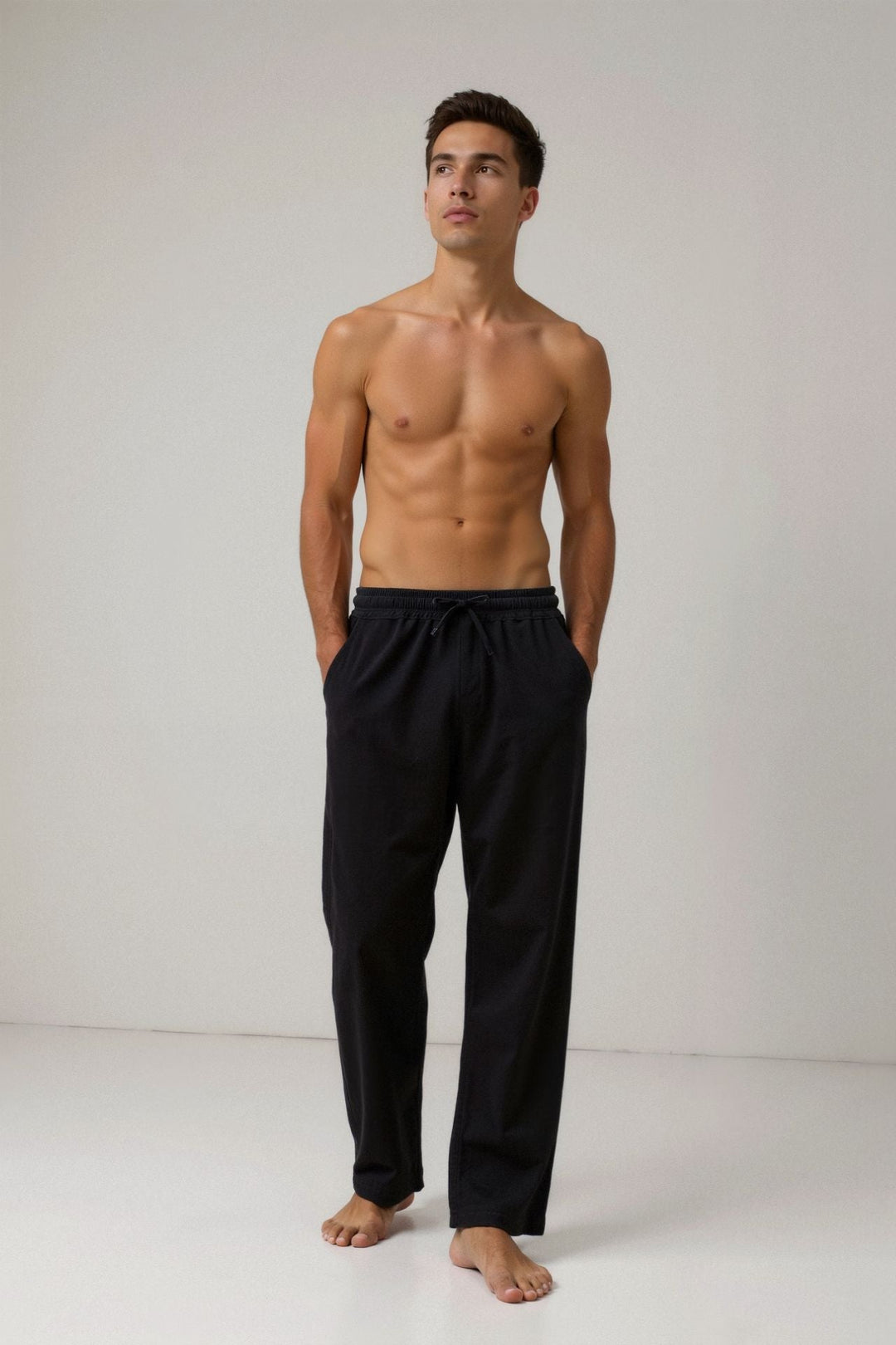KORRIK Cotton & Linen Blend Drawstring Pants