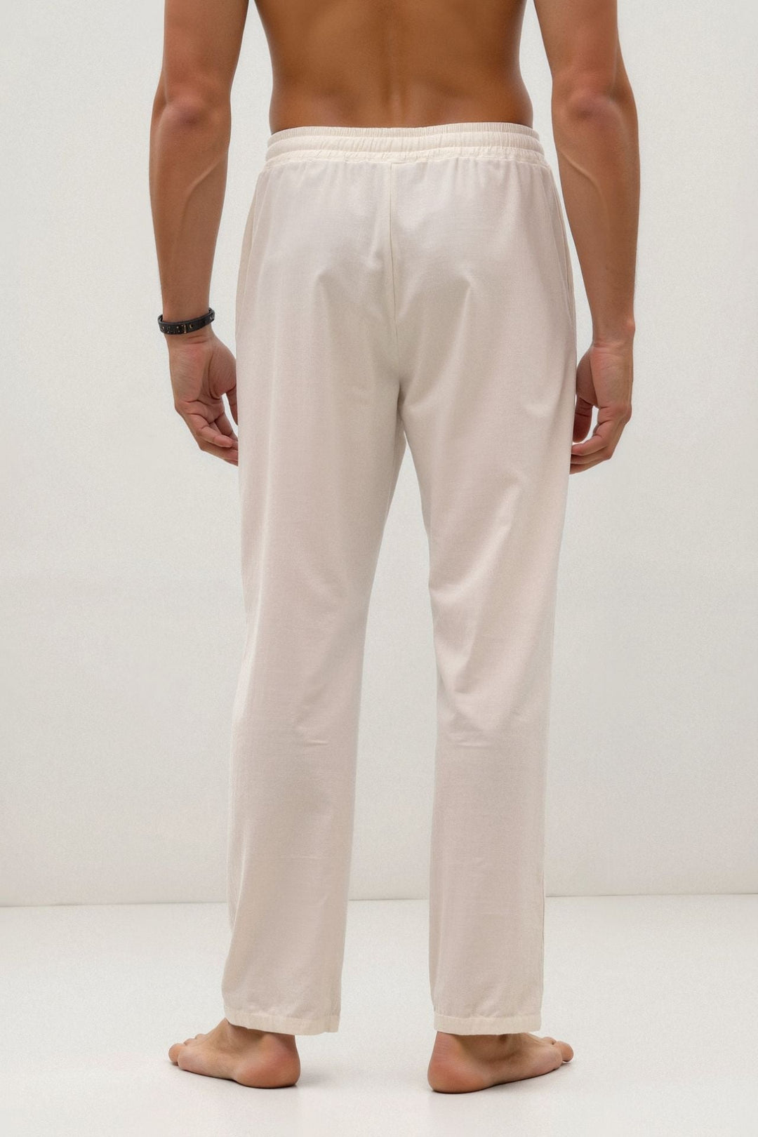 KORRIK Cotton & Linen Blend Drawstring Pants