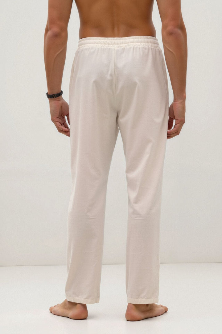 KORRIK Cotton & Linen Blend Drawstring Pants