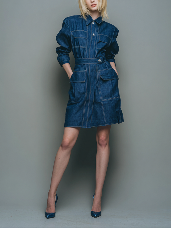 Women's Casual Style Blue Denim Dress MDA2567L8BA