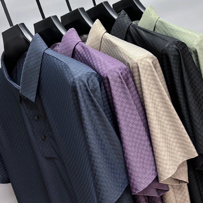 [SOLD OUT] Scaltro: Majesty Grid Non-Crease Polo