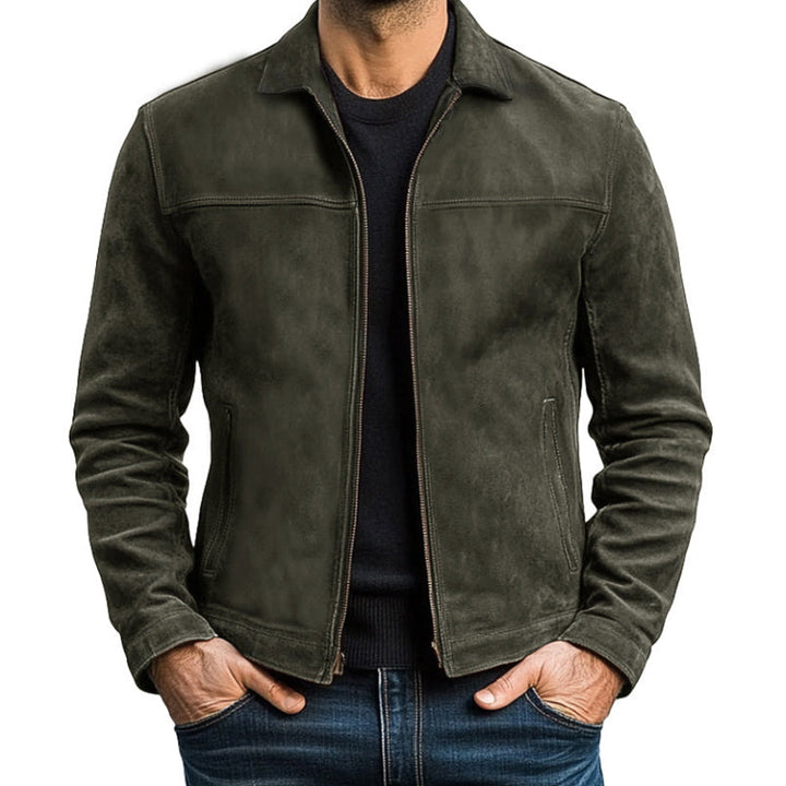 Mens Classic  Leather Jacket