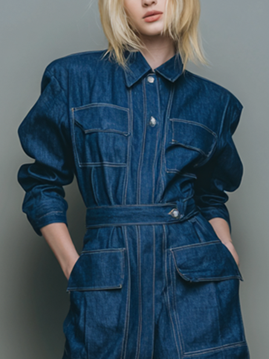 Women's Casual Style Blue Denim Dress MDA2567L8BA