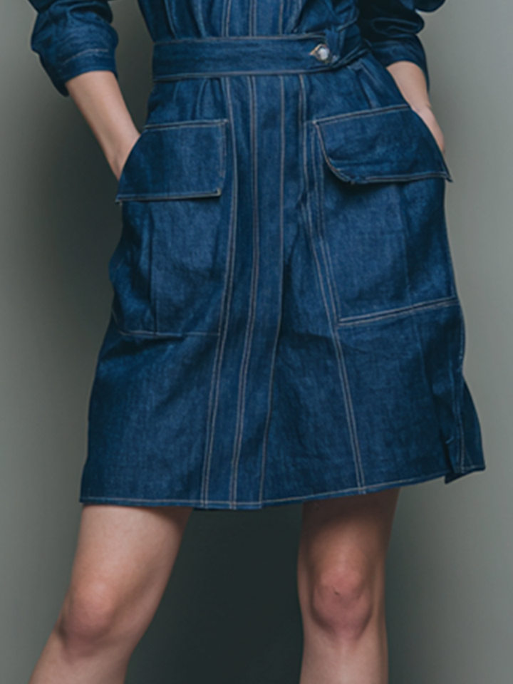 Women's Casual Style Blue Denim Dress MDA2567L8BA