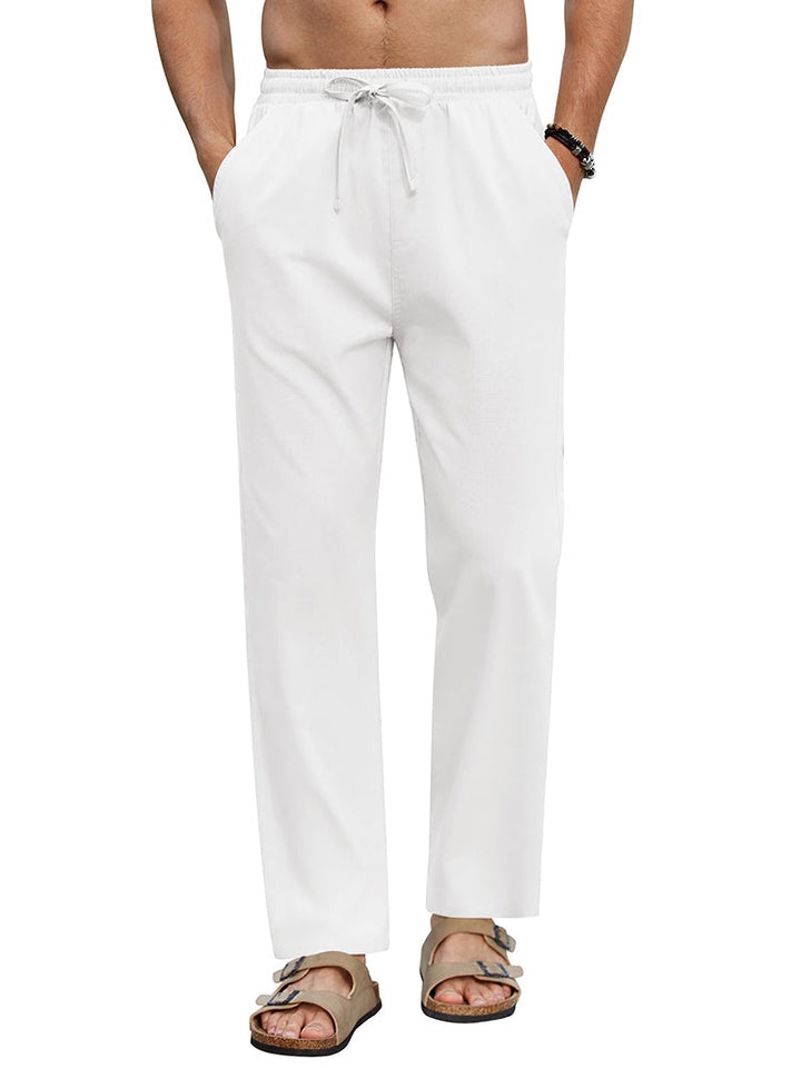 Casual Linen Blend Vacation Yoga Pants (US Only)