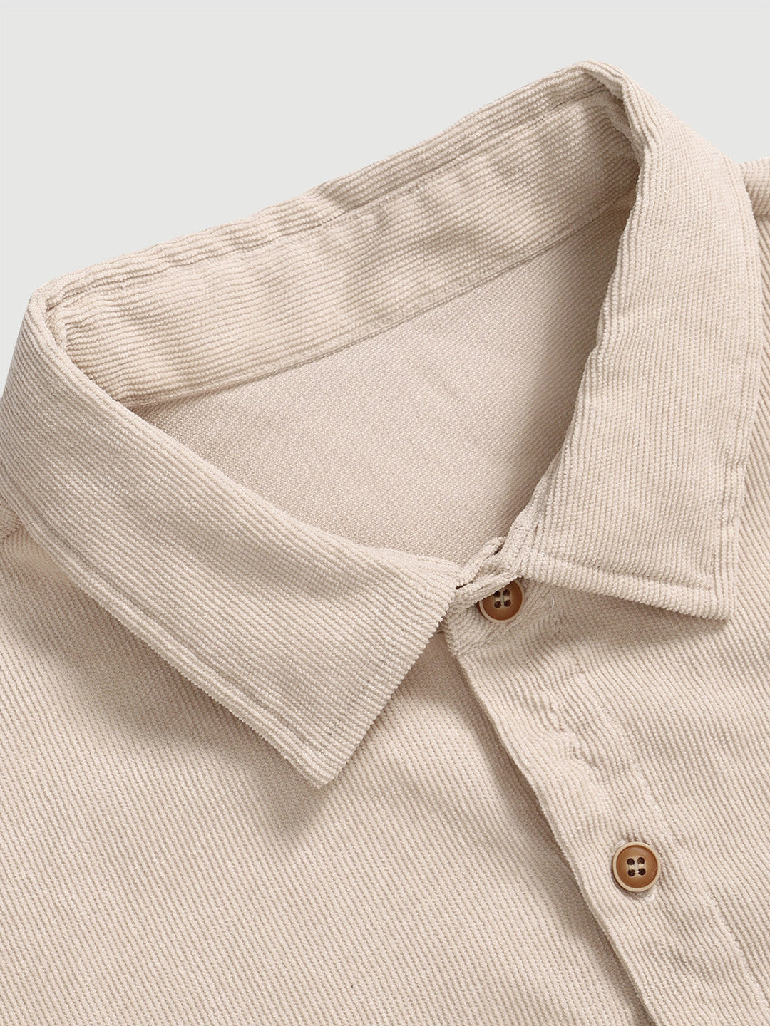 Men's Textured Corduroy Long Sleeve Shirt