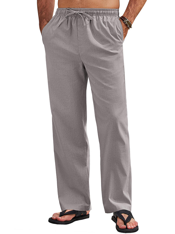 Sumer Linen Blend Beach Yoga Trousers (US Only)