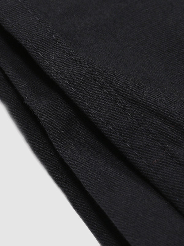 Casual Patchwork Pants with Dual Pockets