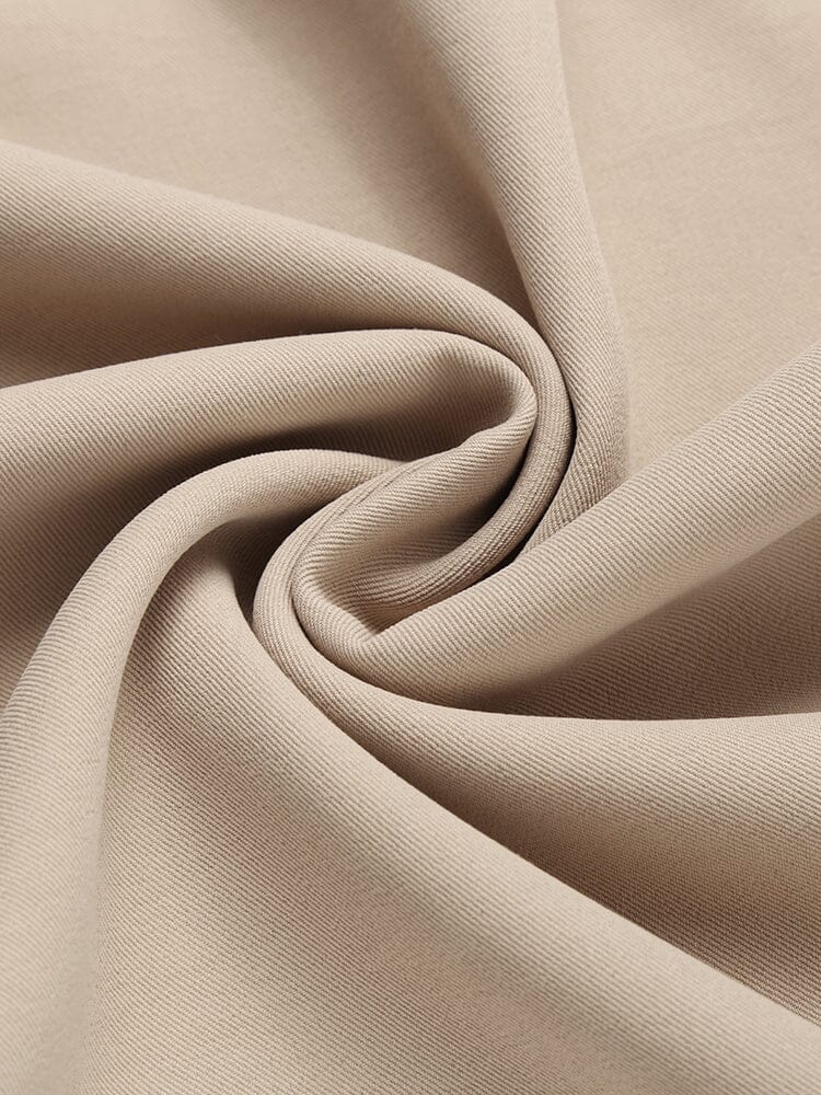 Simple Elastic Waist Slack Pants (US Only)