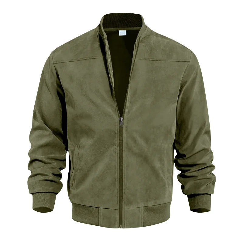 Men's Vintage Suede Zip Jacket