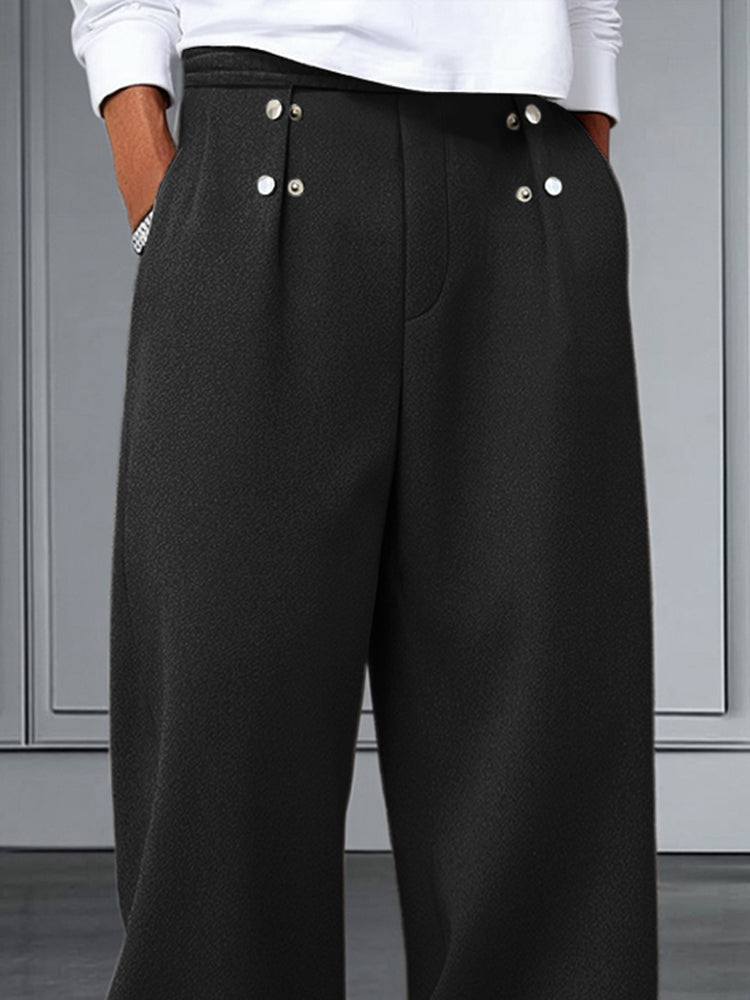 Casual Sporty Versatile Pleated Pants