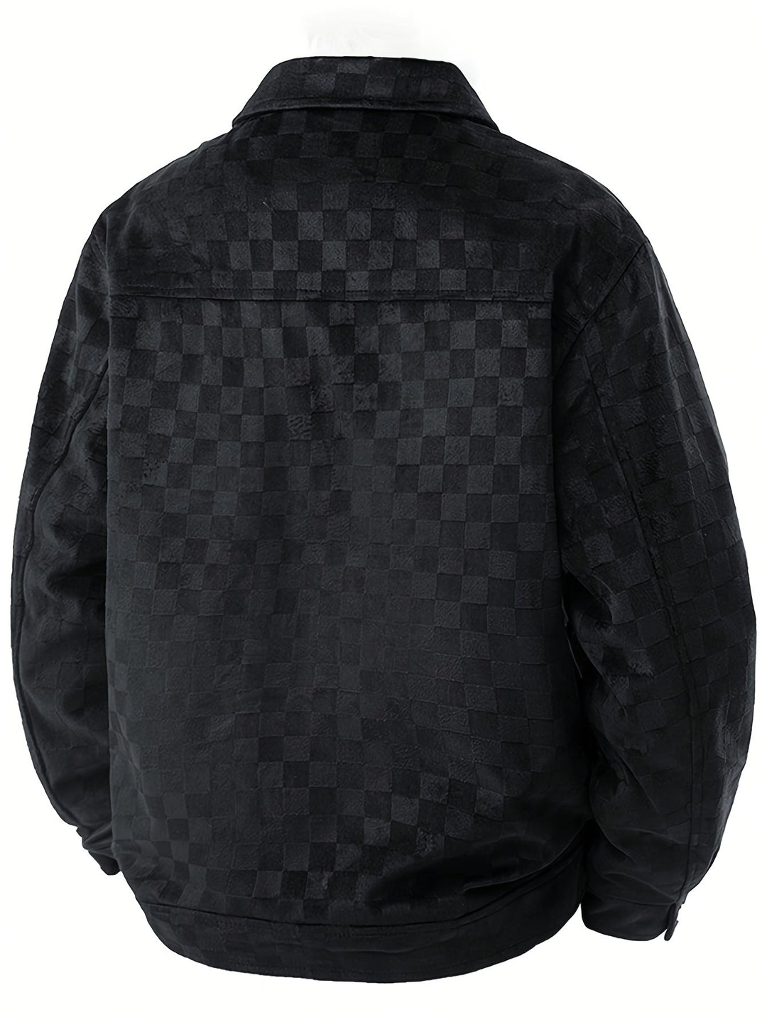 Mavrick Checkered Suede Jacket