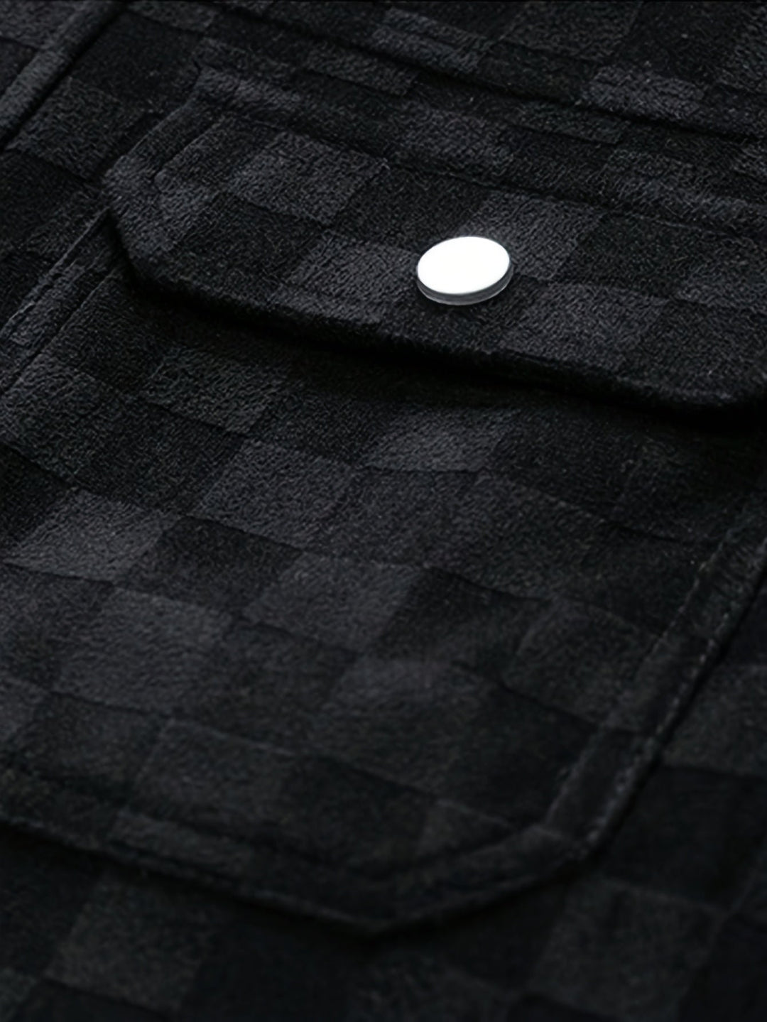 Mavrick Checkered Suede Jacket
